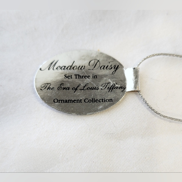 Meadow Daisy Bradford Editions Louis Tiffany Heirloom Porcelain Ornament - Picture 8 of 8